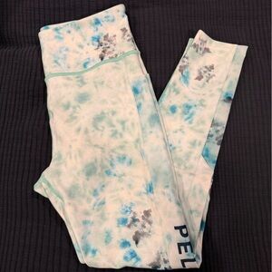 NWT Peloton high-rise pocket legging in
diamond tie-dye blue 
size Large